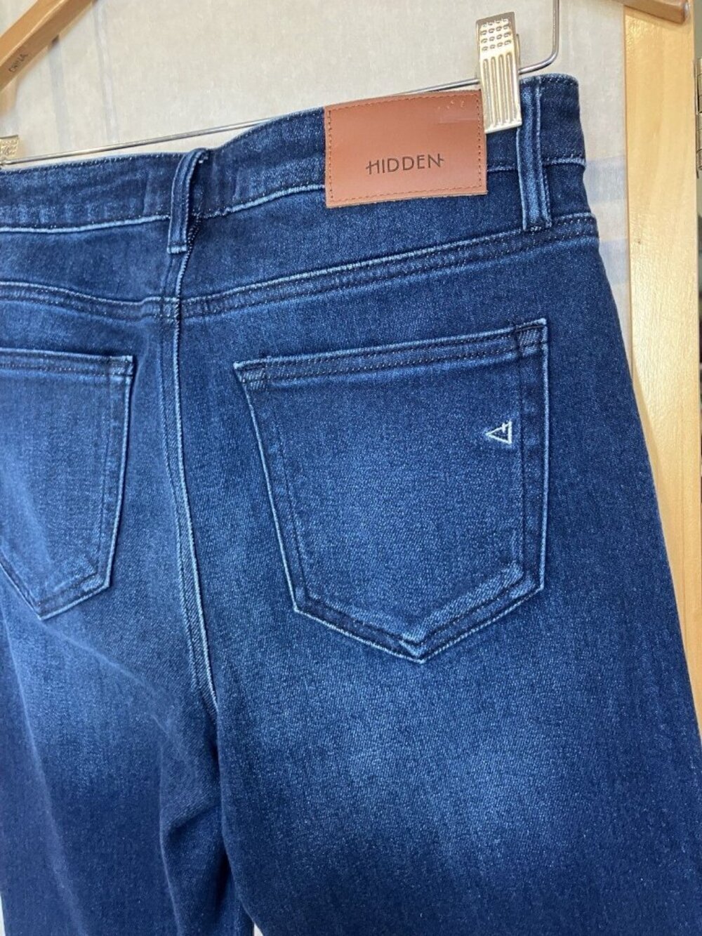 Hidden Los Angeles Clean Classic High Rise Straight Leg Blue Denim Jeans, Sz 28 - Picture 8 of 9